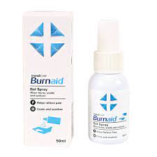 Burnaid Brännskadegel 50ml, Spray, 5 pack (Lagerrensning exp date mars -25)