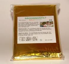 Räddningsfilt Guld/Silver